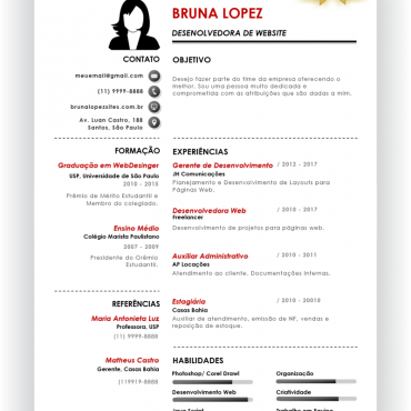 Modelos de Currículo Pronto Moderno - formato doc pdf 